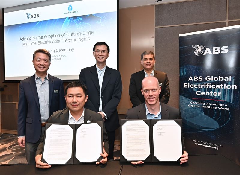ABS and Sea Forrest Sign Pioneering MOU to Advance Maritime Electrification Technology